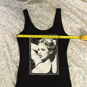 Fierce Vintage G byG Woman Cheetah Print Tank Top Size Small